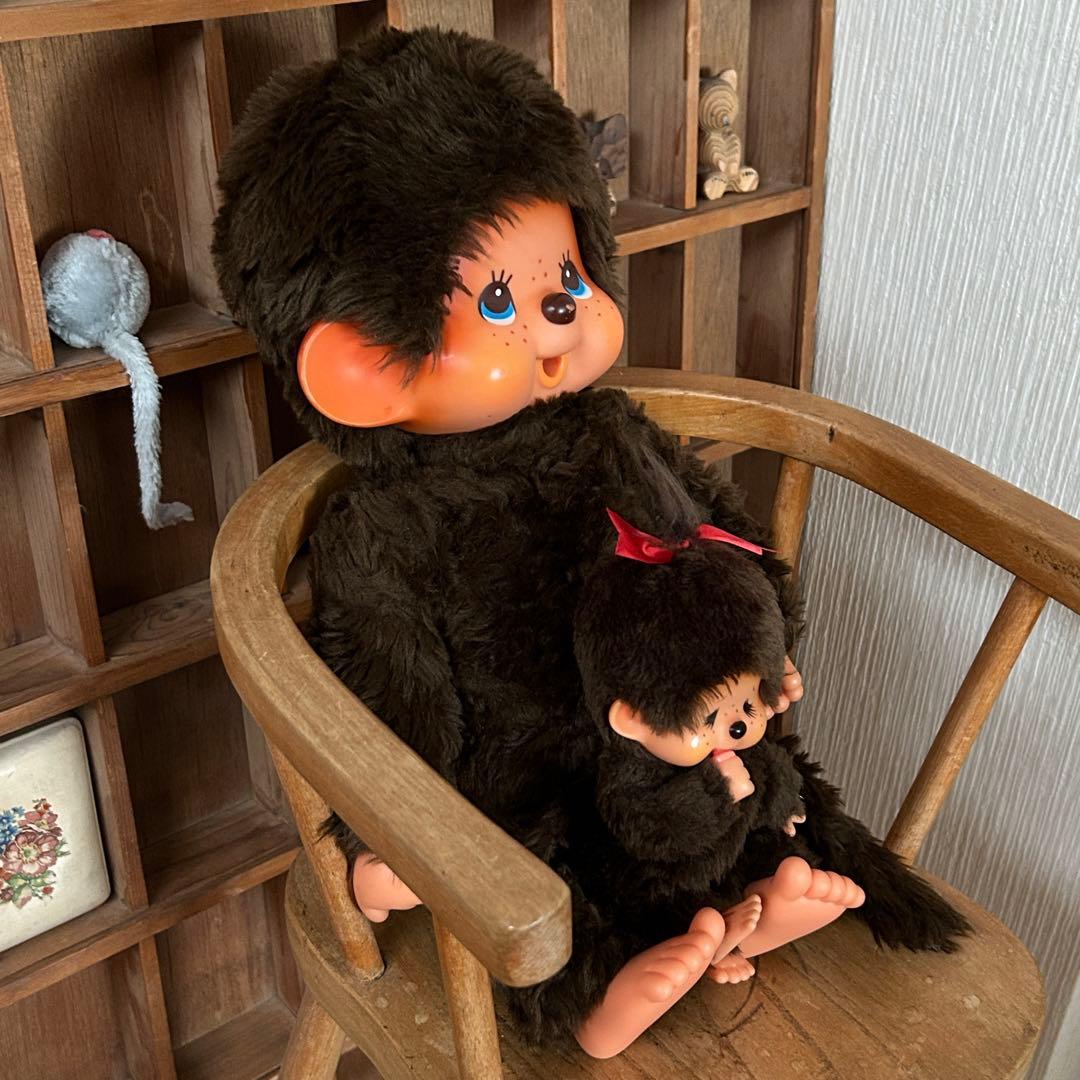 モンチッチ 男の子 女の子 大小セット レトロ セキグチ 【美品】当時物