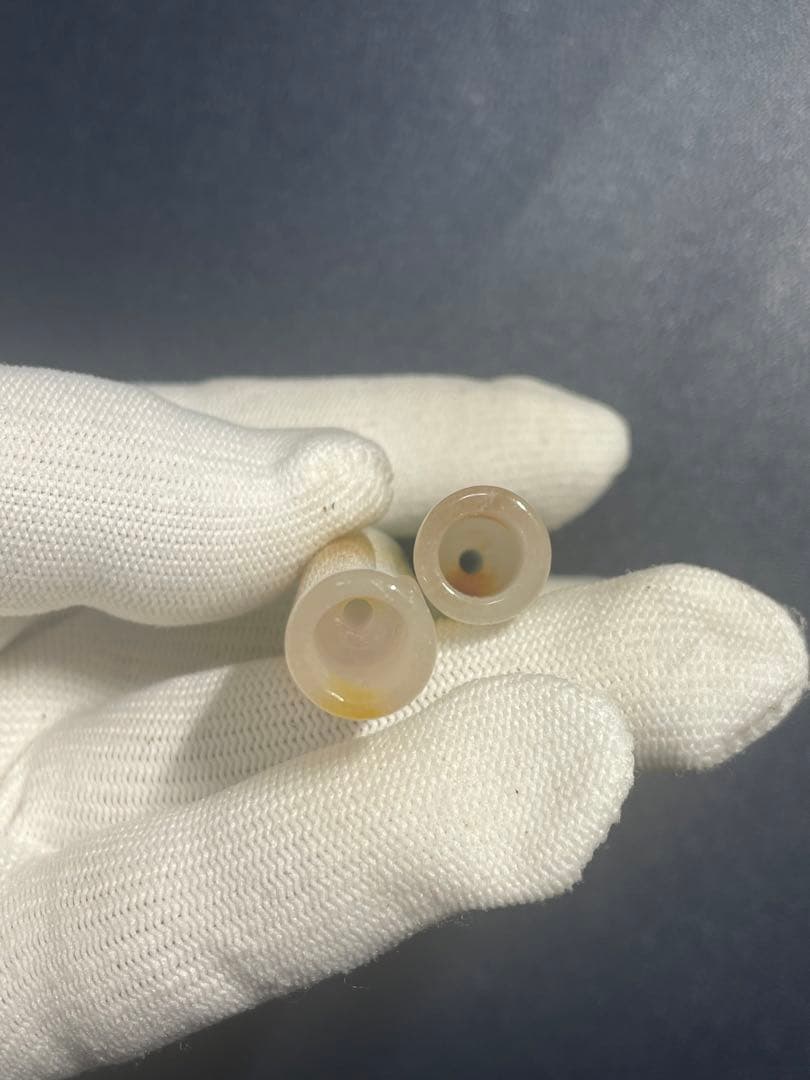 中国骨董品　文玩　文化財　翡翠煙斗2本　古賞物　古美品　古美術品　568