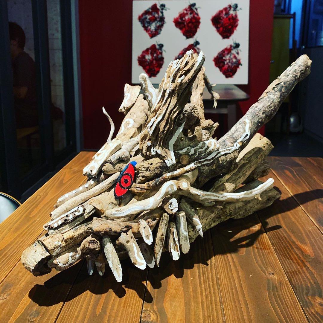 【真作一点物】二面造形陶器作品｜神官 村松一樹 × 村上浩次郎 共作|京都半磁器