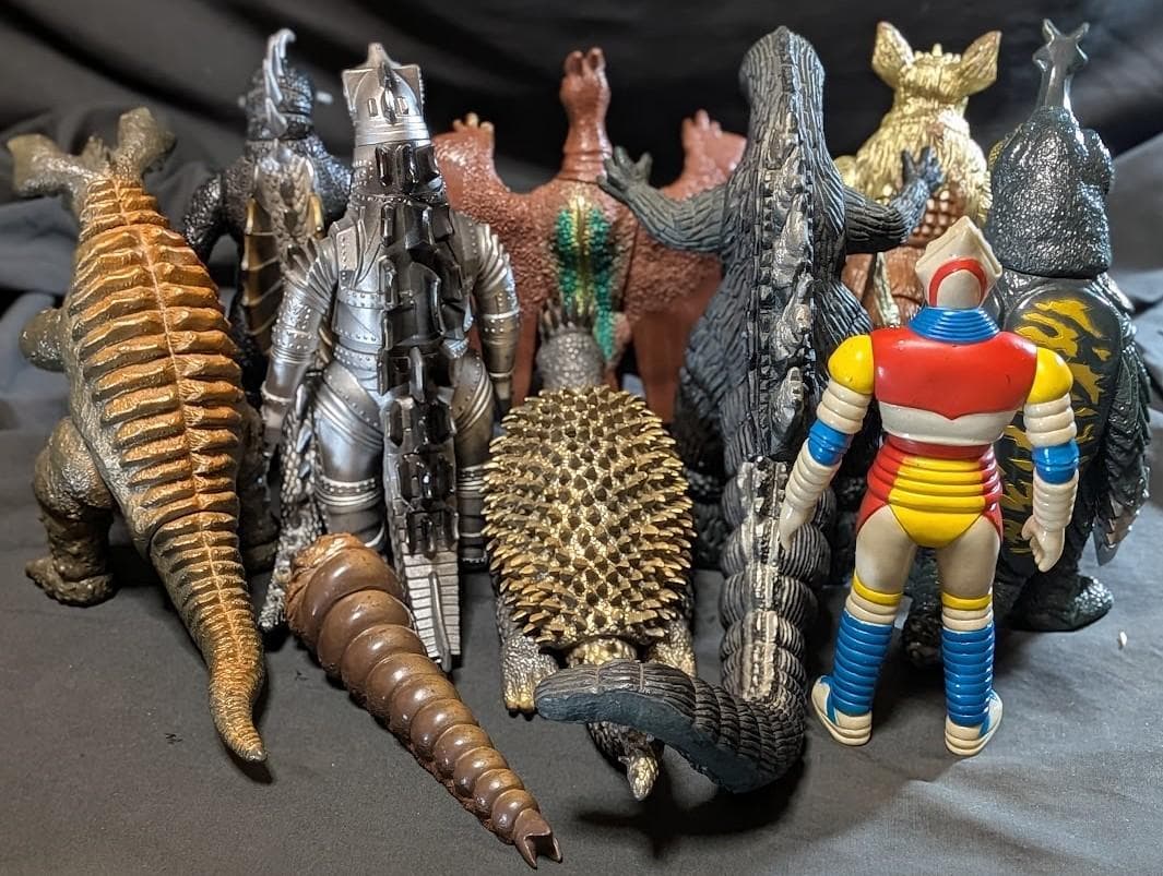 昭和ゴジラ東宝チャンピオンまつり（バンダイ）ソフビフィギュア10体セット