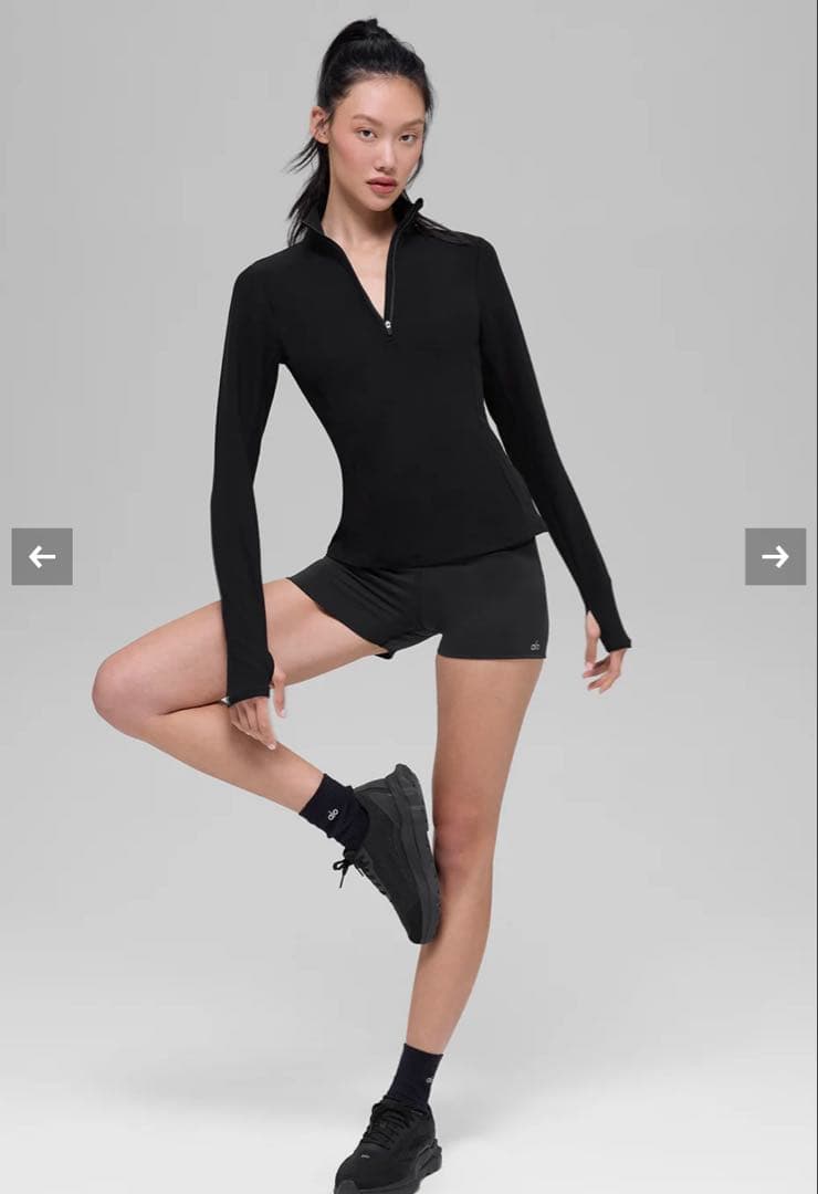 Alosoft 1/2ジップ ラピッド プルオーバー XS