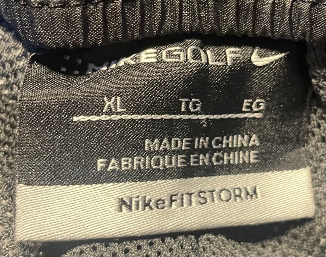 と　ナイキゴルフ セットアップ レインウェア 2WAY テック 黒 XL