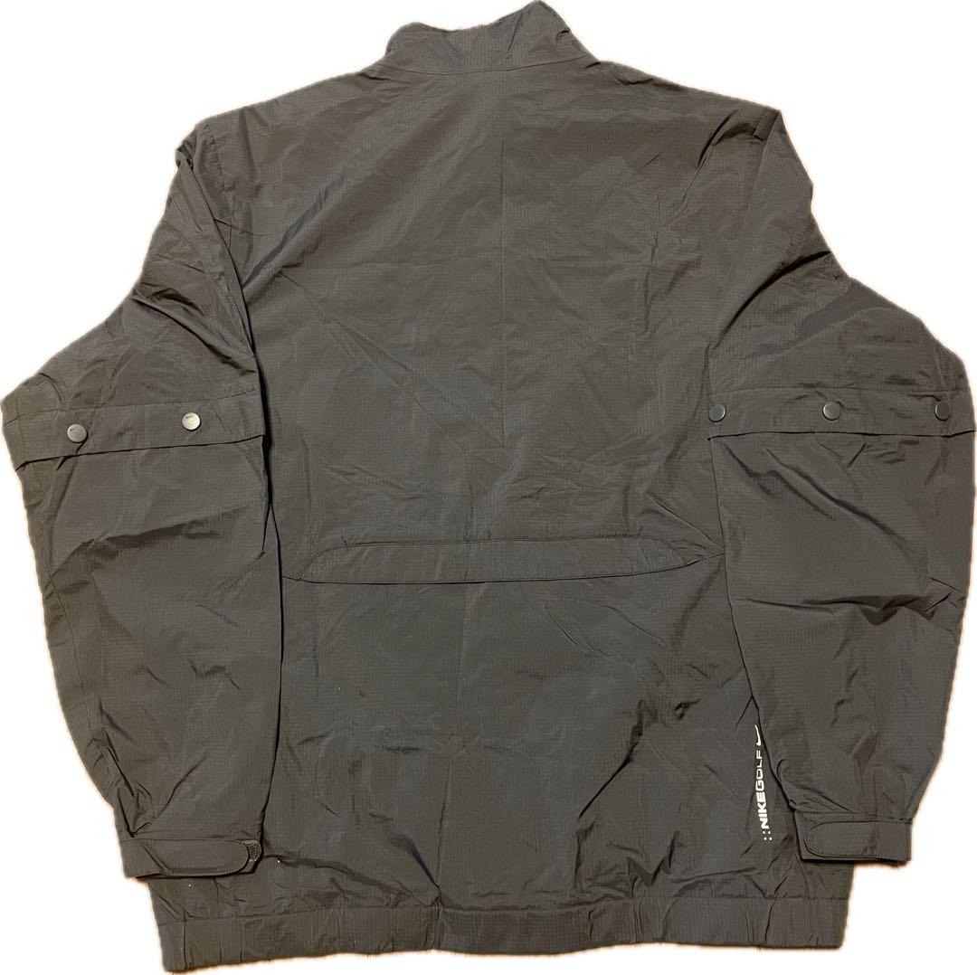 と　ナイキゴルフ セットアップ レインウェア 2WAY テック 黒 XL