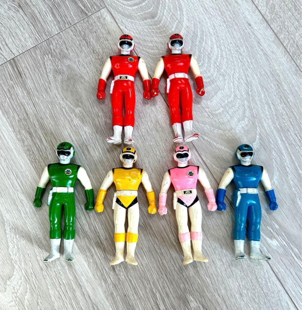 超新星フラッシュマン プラデラ ソフビ セット