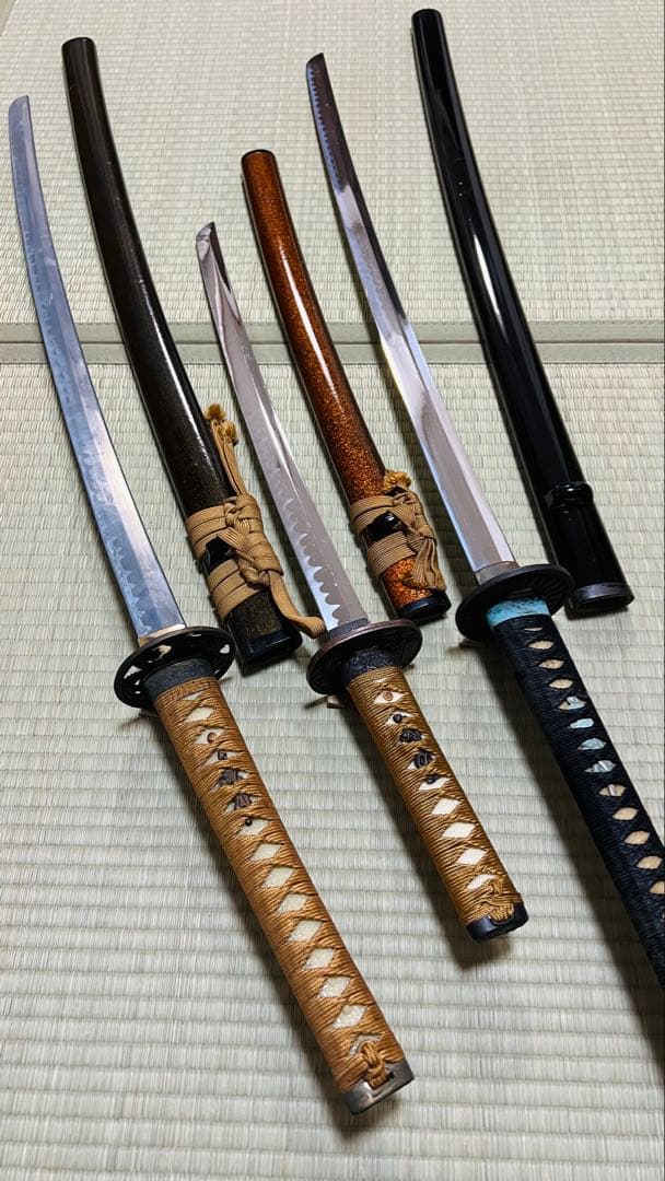 模造刀 3振りセット 大刀 脇差 パーツ取り 資料 まとめ売り 251119-3