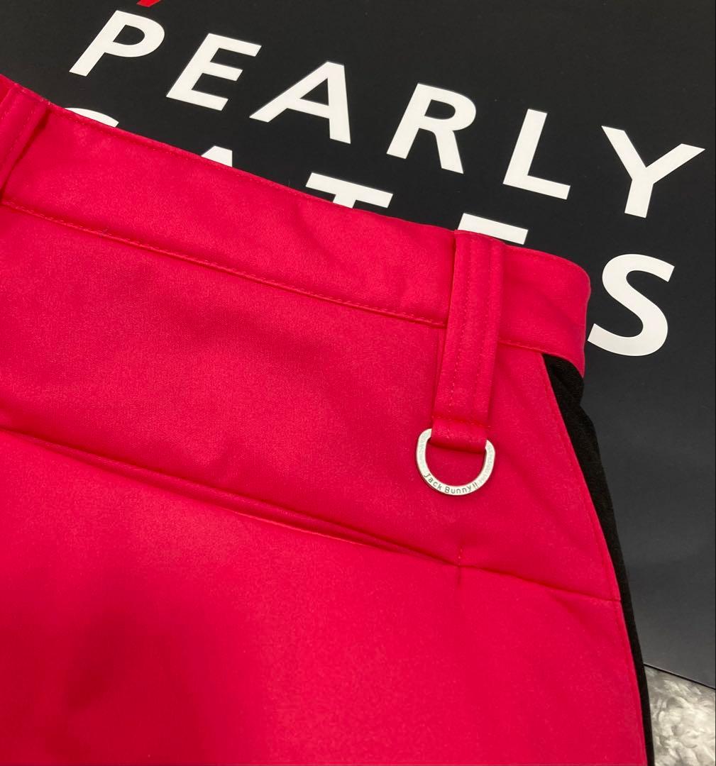 新品 パーリーゲイツ ジャックバニー PEスムース 中綿パンツ(6)LL/ピンク