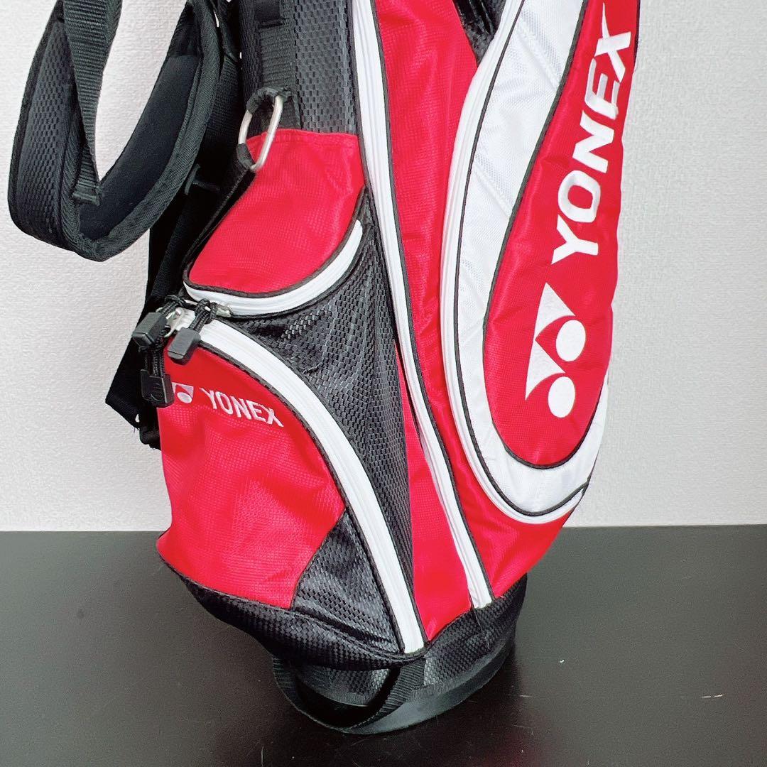 ヨネックス YONEX キャディバッグ 8分割 スタンド式 軽量 レッドブラック