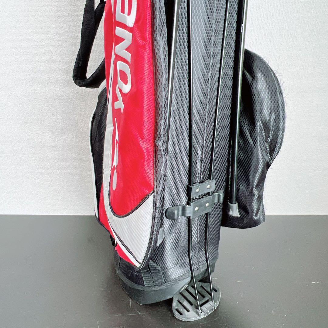 ヨネックス YONEX キャディバッグ 8分割 スタンド式 軽量 レッドブラック