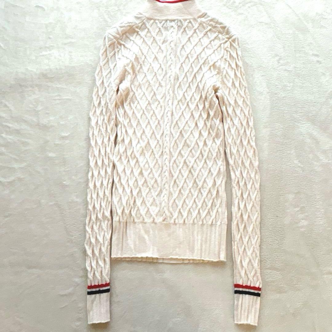 極美品✨G/FORE ジーフォア✨ハーフジップ ケーブルニット ウール100%
