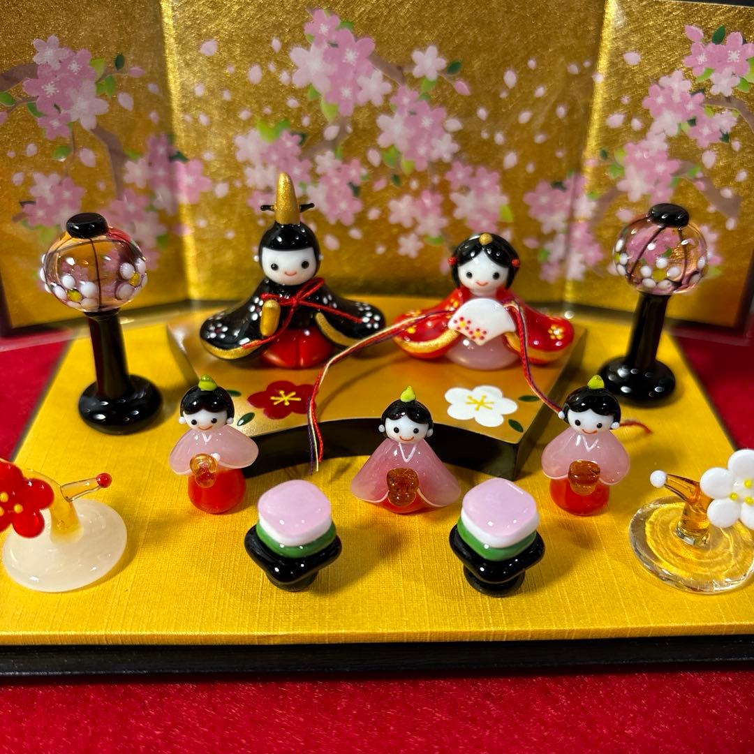 青い鳥　ガラス細工　ミニチュア