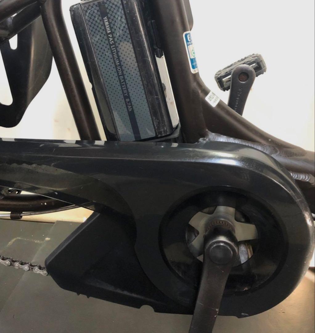 1年保証 ヤマハ　パスキッス　20インチ　子供乗せ　茶色　電動アシスト自転車