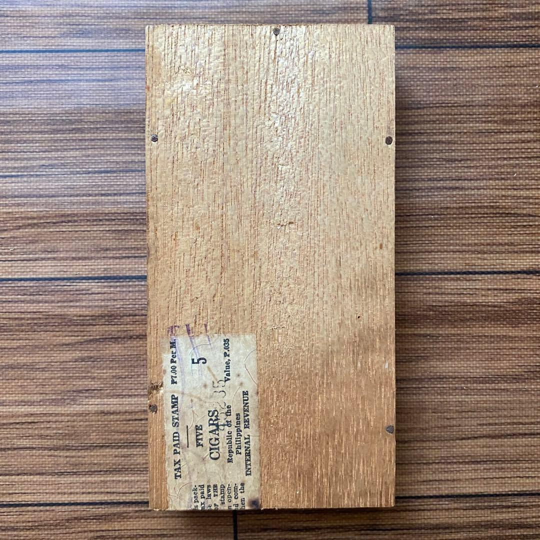 葉巻 「 タバカレラ 」 シガレットケース 木箱 昭和レトロ たばこケース