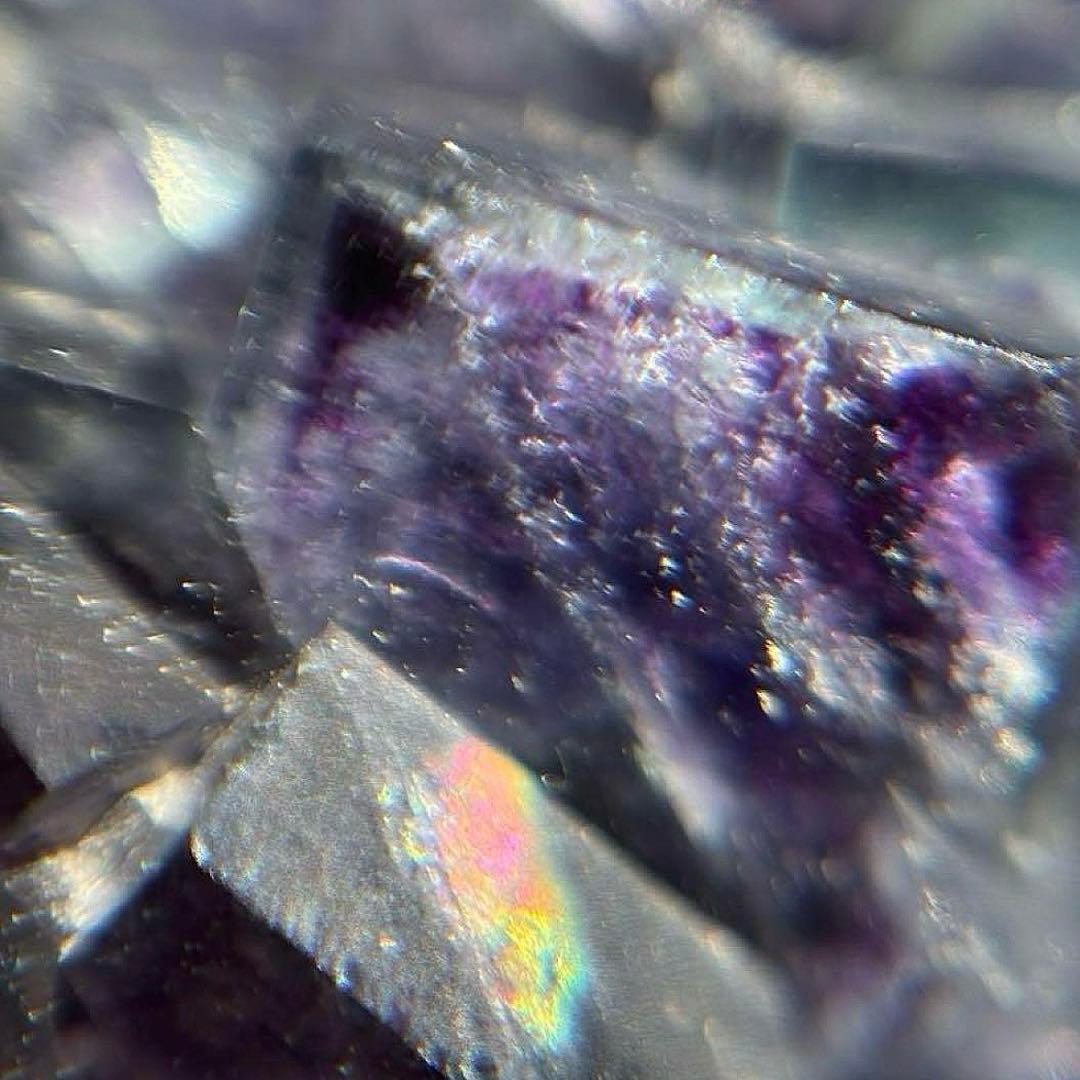 イリノイ産　ケイヴ・イン・ロック　バイカラー　フローライト　鉱物標本　原石