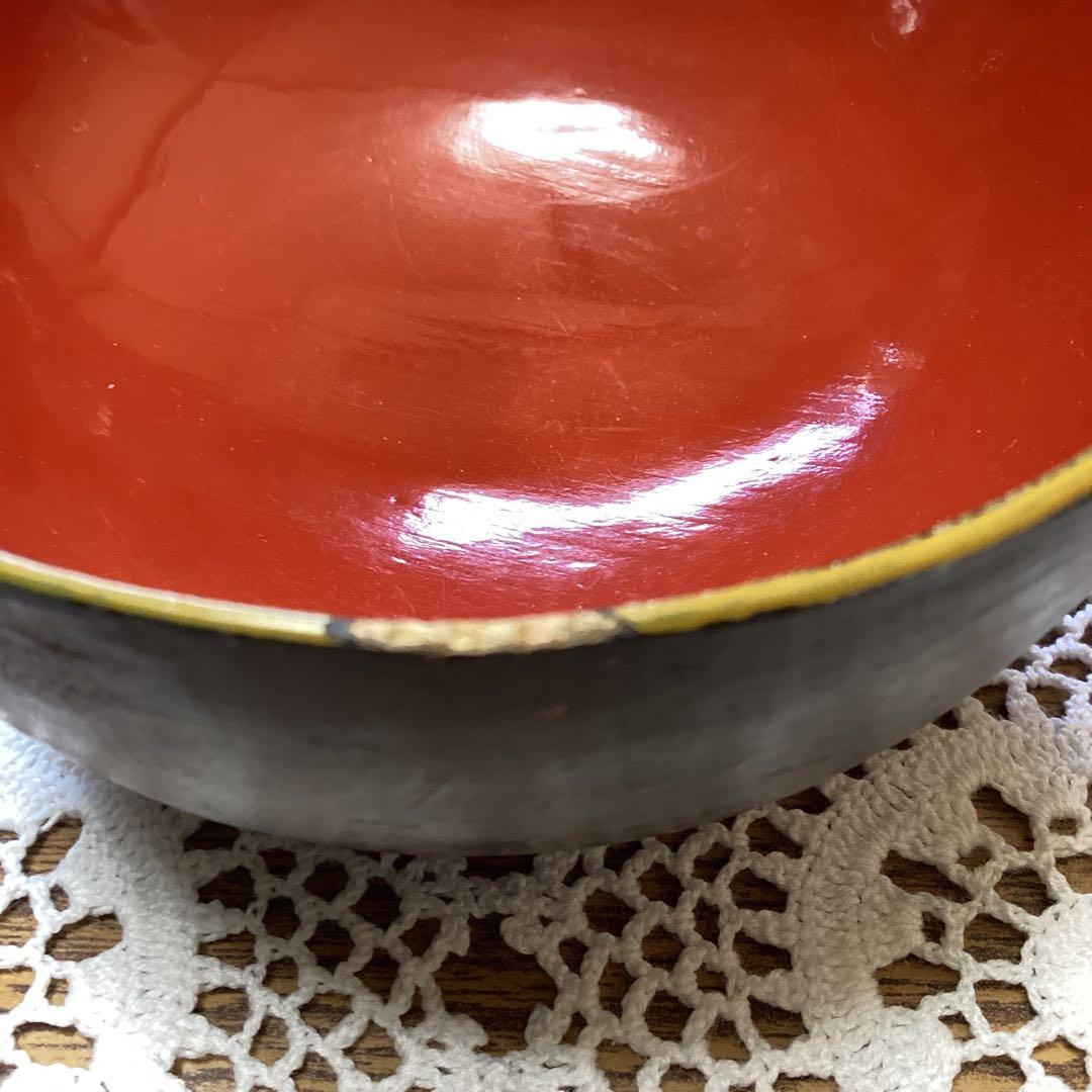 k2f1 銘々蓋吸物椀10客　漆器 富士山デザイン