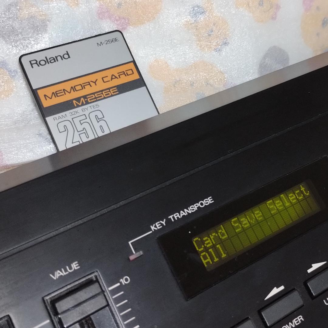 Roland「 M-256E 」MEMORY CARD 32K BYTES