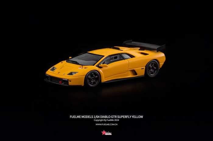 FUELME 1/64 ランボルギーニ ディアブロ GT-R イエロー