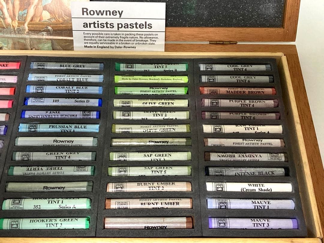 ラウニー ソフトパステル 72色セット 木製ケース付き Daler Rowney