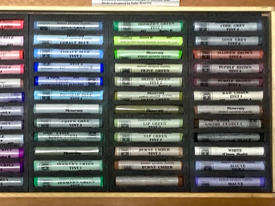 ラウニー ソフトパステル 72色セット 木製ケース付き Daler Rowney