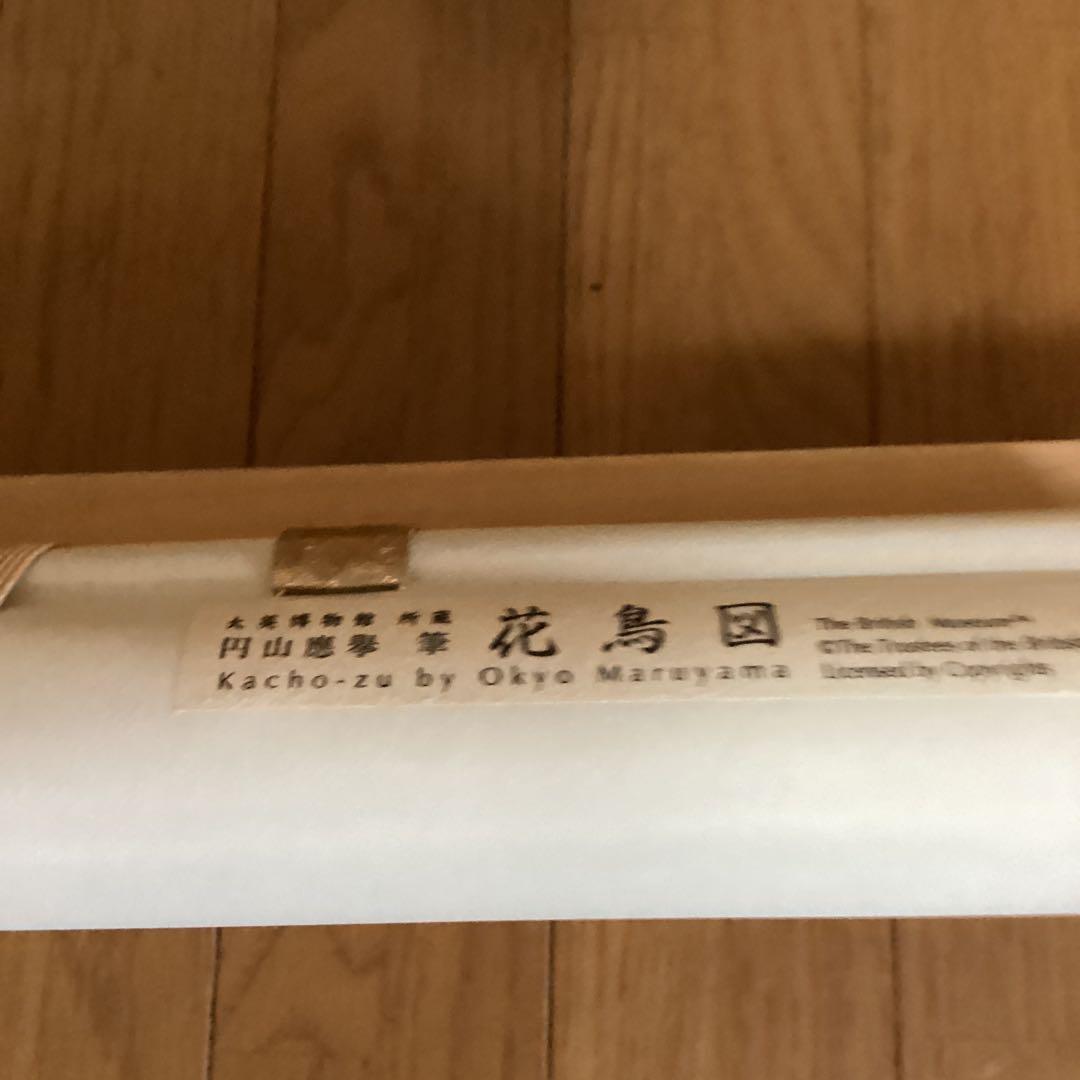 圓山應擧作　彩色花鳥図　秋　【菊　竹に小禽図】　大英博物館所蔵品　絹本　772