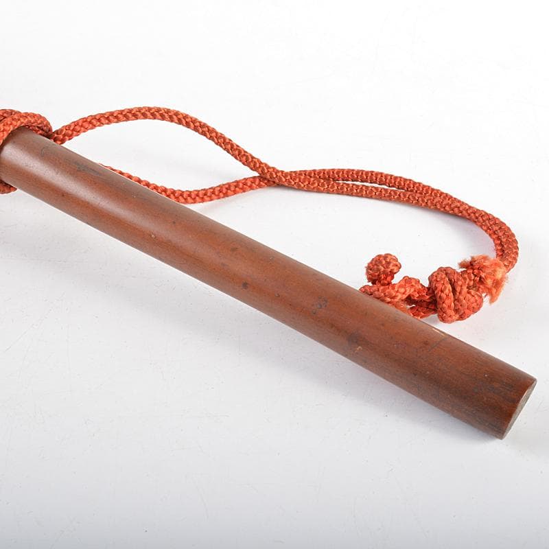 中国　唐木黄楊木彫刻　蓮の実に蜻蛉　如意　時代箱付　M　R5606