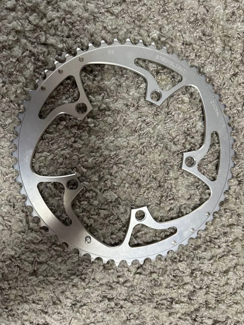 ZICRAL STRONGLIGHT チェーンリング シルバー 56T44T