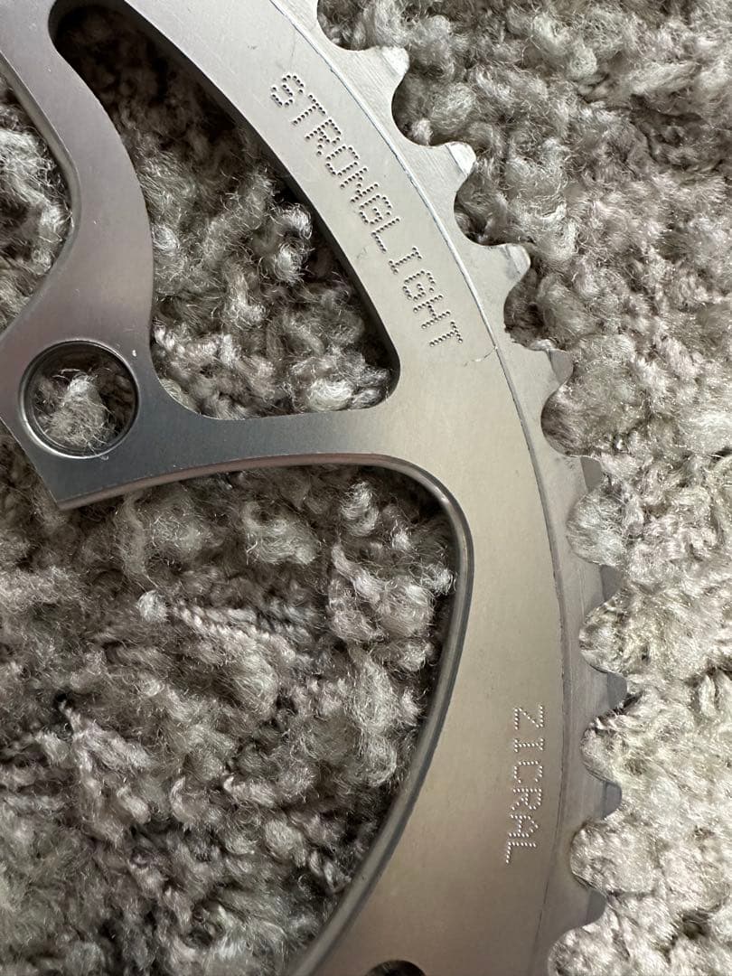 ZICRAL STRONGLIGHT チェーンリング シルバー 56T44T