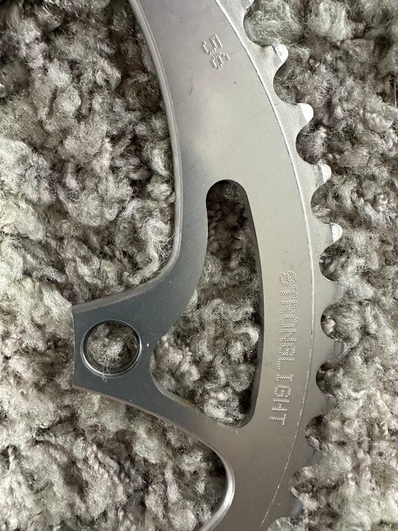 ZICRAL STRONGLIGHT チェーンリング シルバー 56T44T