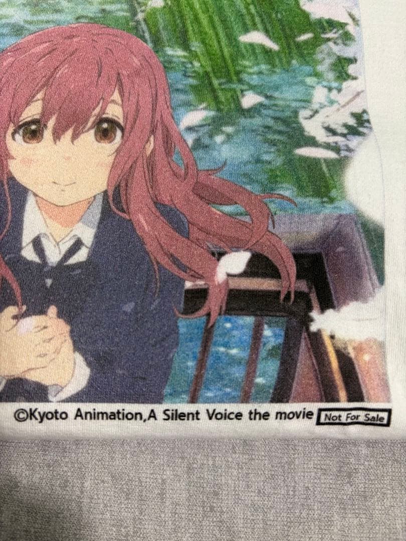 聲の形 アニメ Tシャツ ホワイト　アニメグッズ　京アニ　キャラクターグッズ