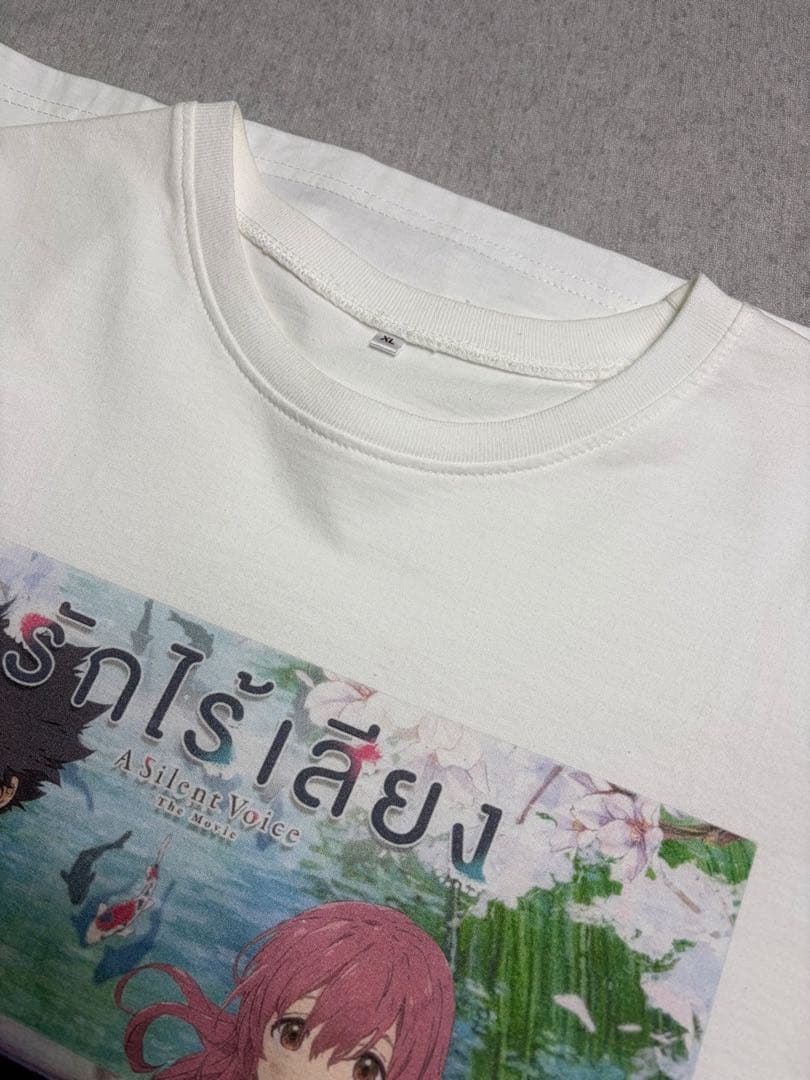 聲の形 アニメ Tシャツ ホワイト　アニメグッズ　京アニ　キャラクターグッズ