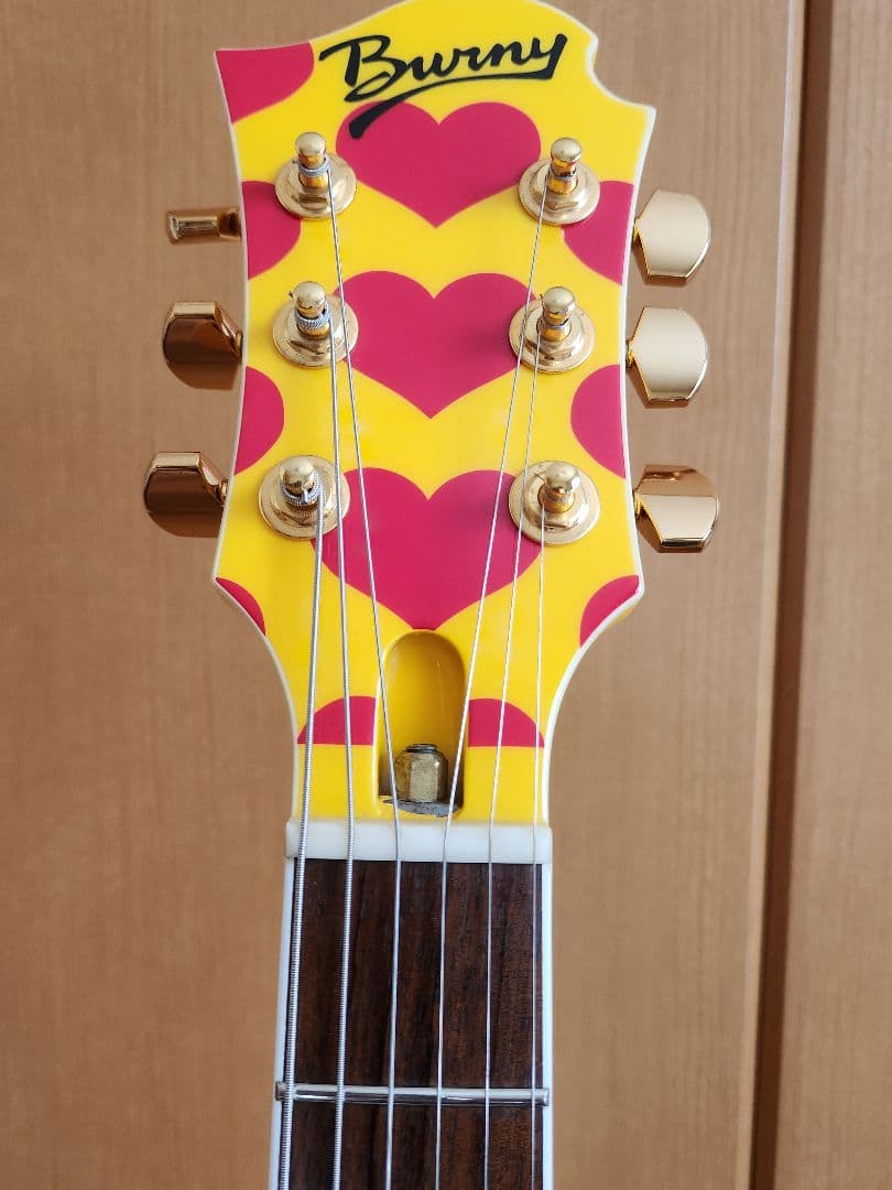 【美品/日本製】バーニーMG-145S HY hideモデル イエローハート