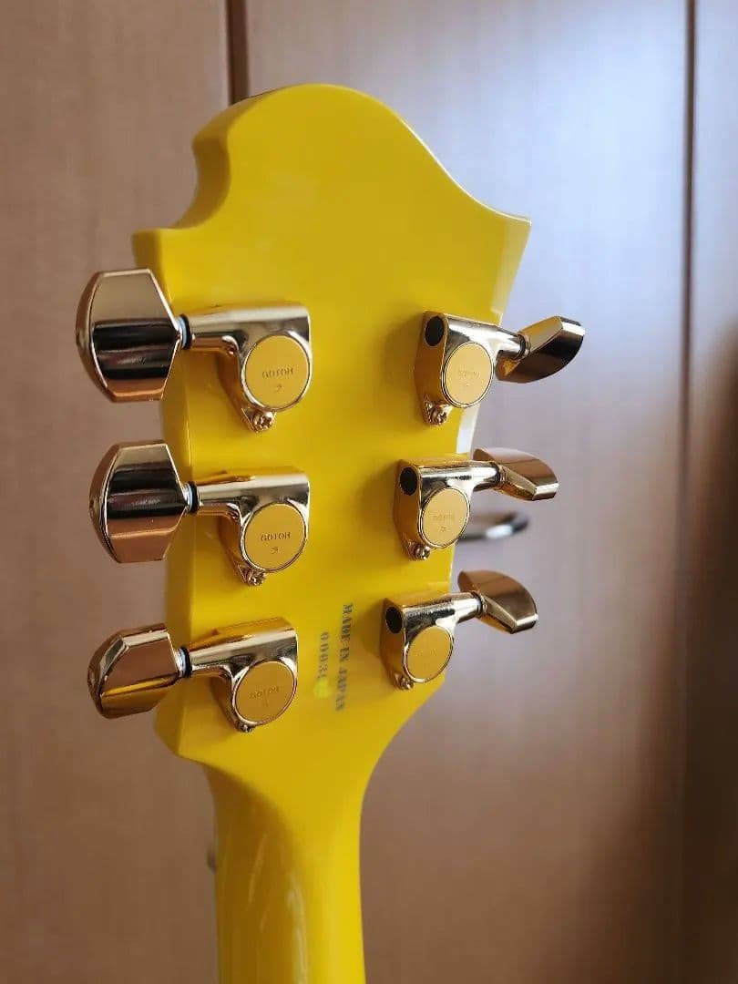 【美品/日本製】バーニーMG-145S HY hideモデル イエローハート