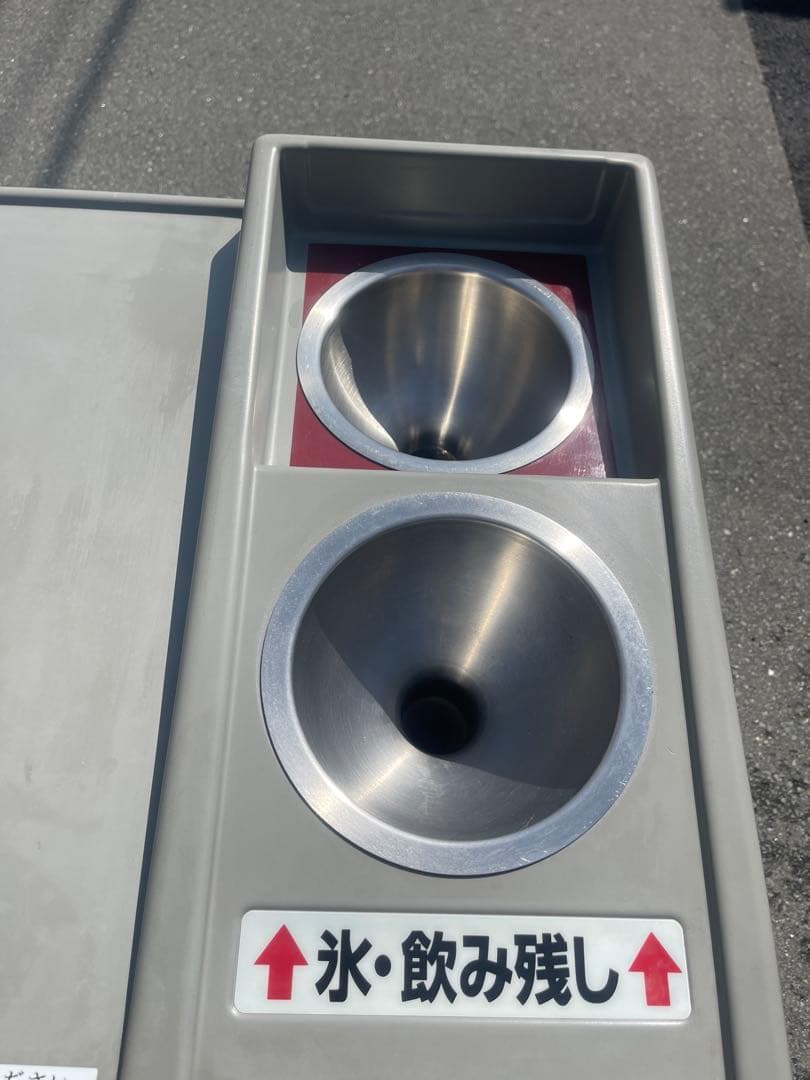 大型業務用ごみ箱 飲み残し用穴付き　送料無料