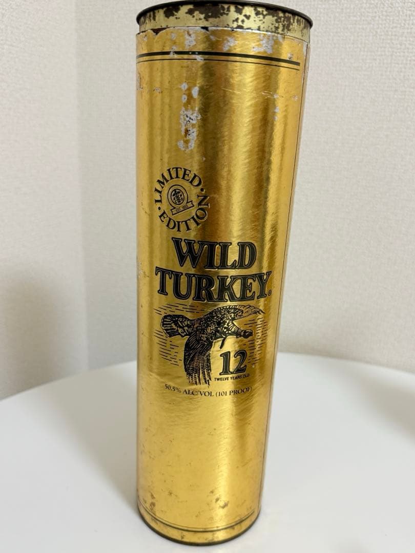 ワイルドターキー 12年 飛翔 ゴールドラベル 750ml 未開封 金筒付き
