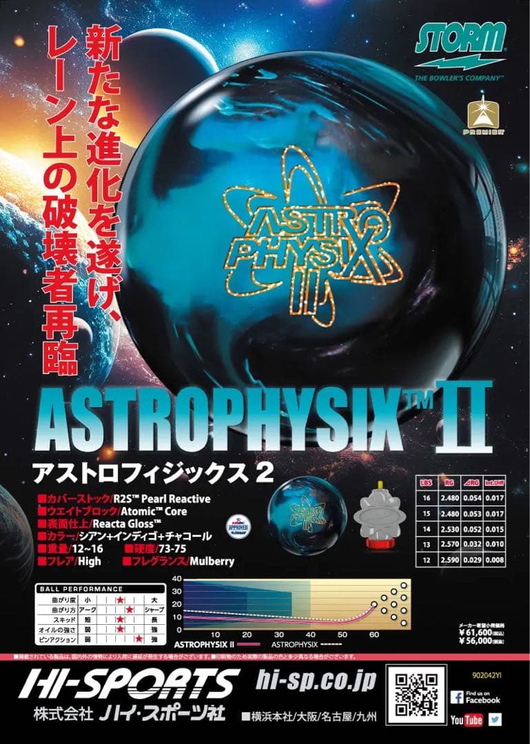 送料込み【新品】アストロフィジックス2　ストーム　15ポンド2オンス 1