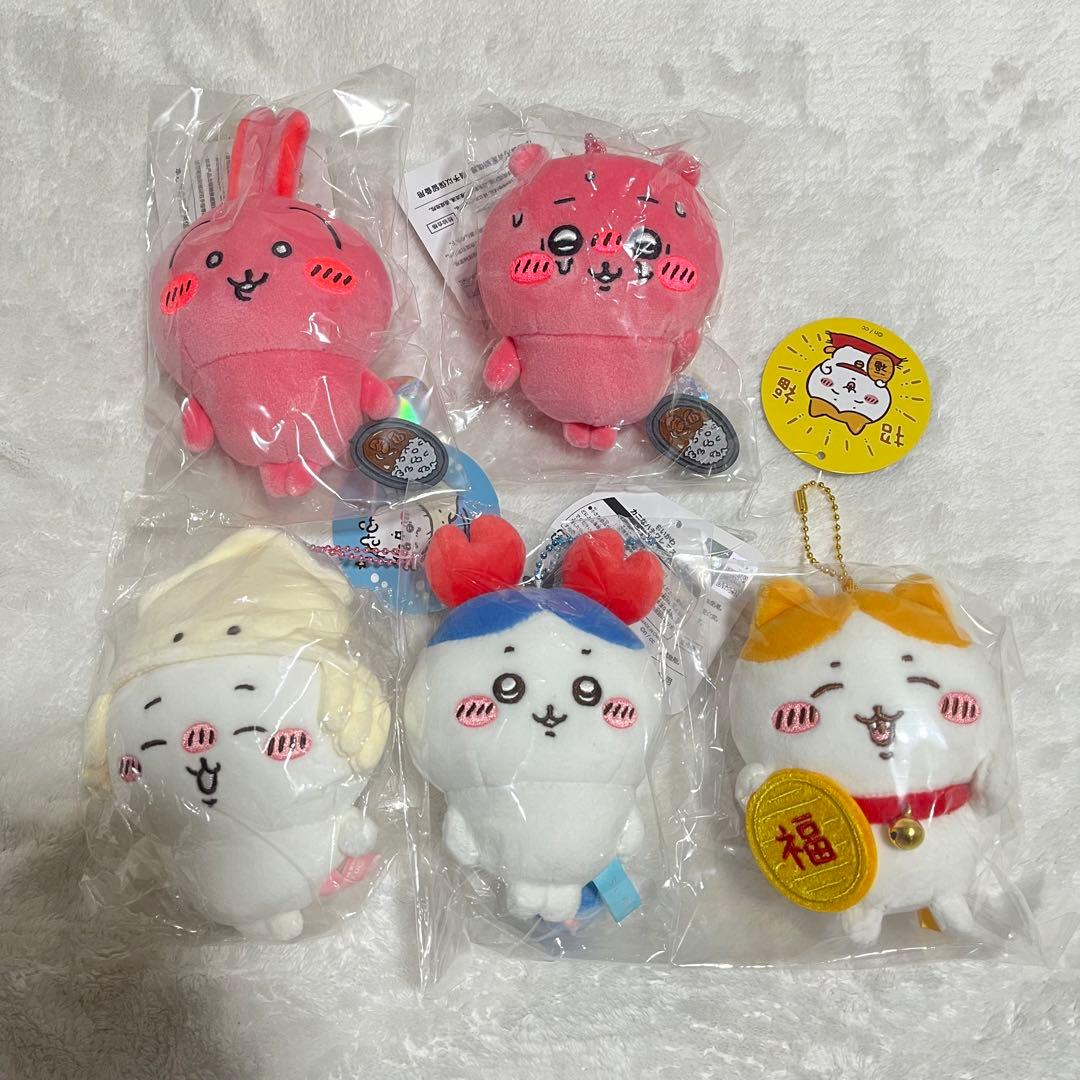 ちいかわ 招福！ハチワレマスコット　すっごく辛いんだッマスコット　5点セット