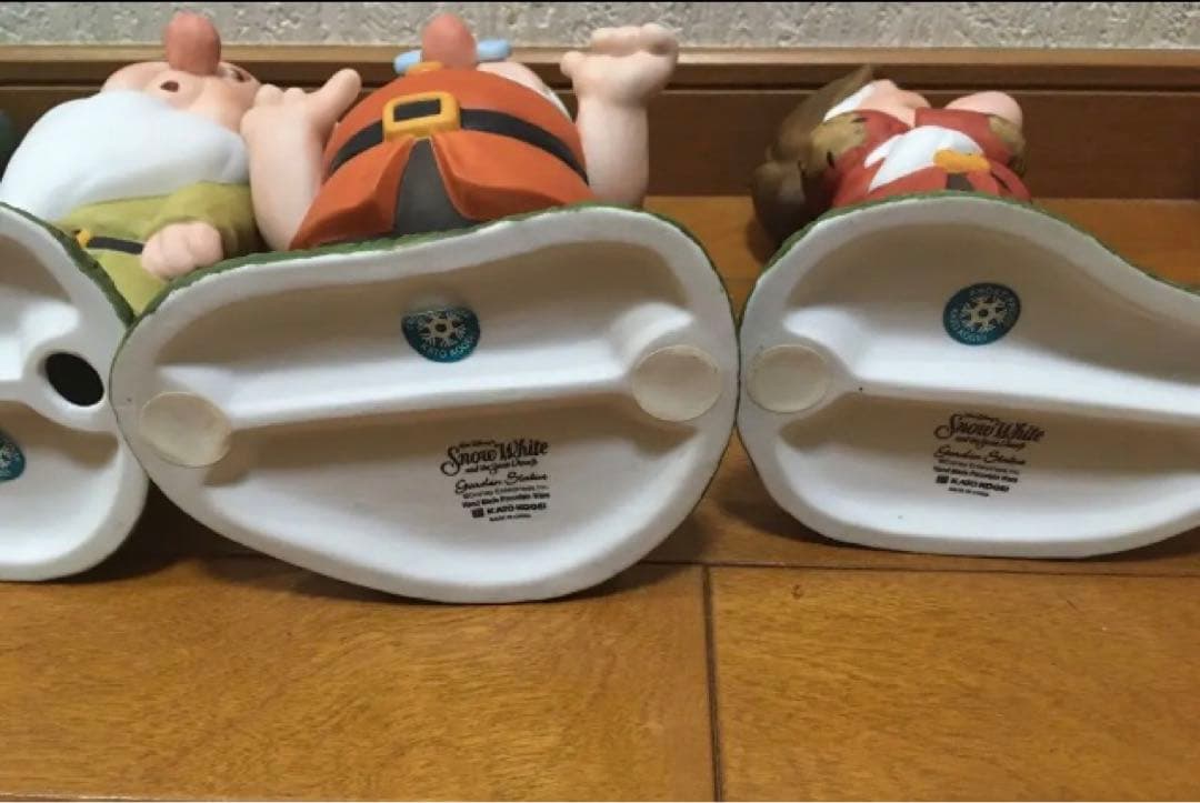 加藤工芸　ディズニー　白雪姫　七人の小人　ガーデンフィギュア