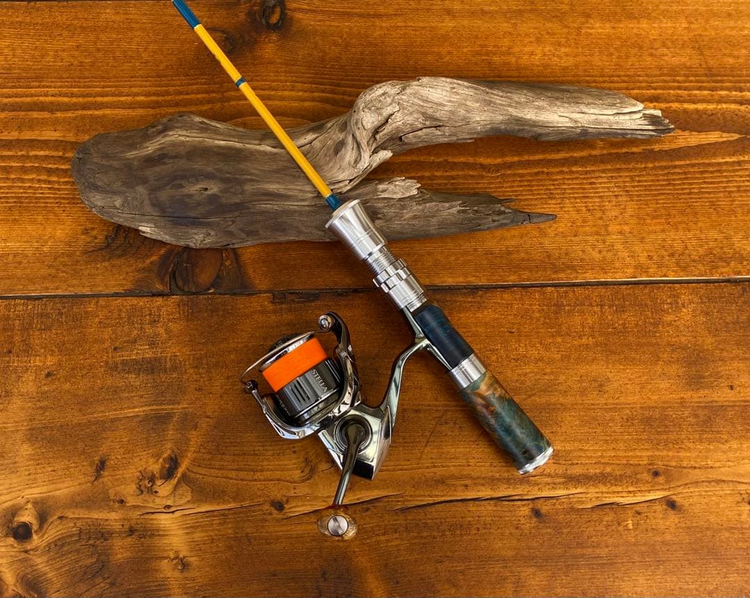 トラウトロッド　スピニング　502UL ウッドグリップ スタビライズドウッド