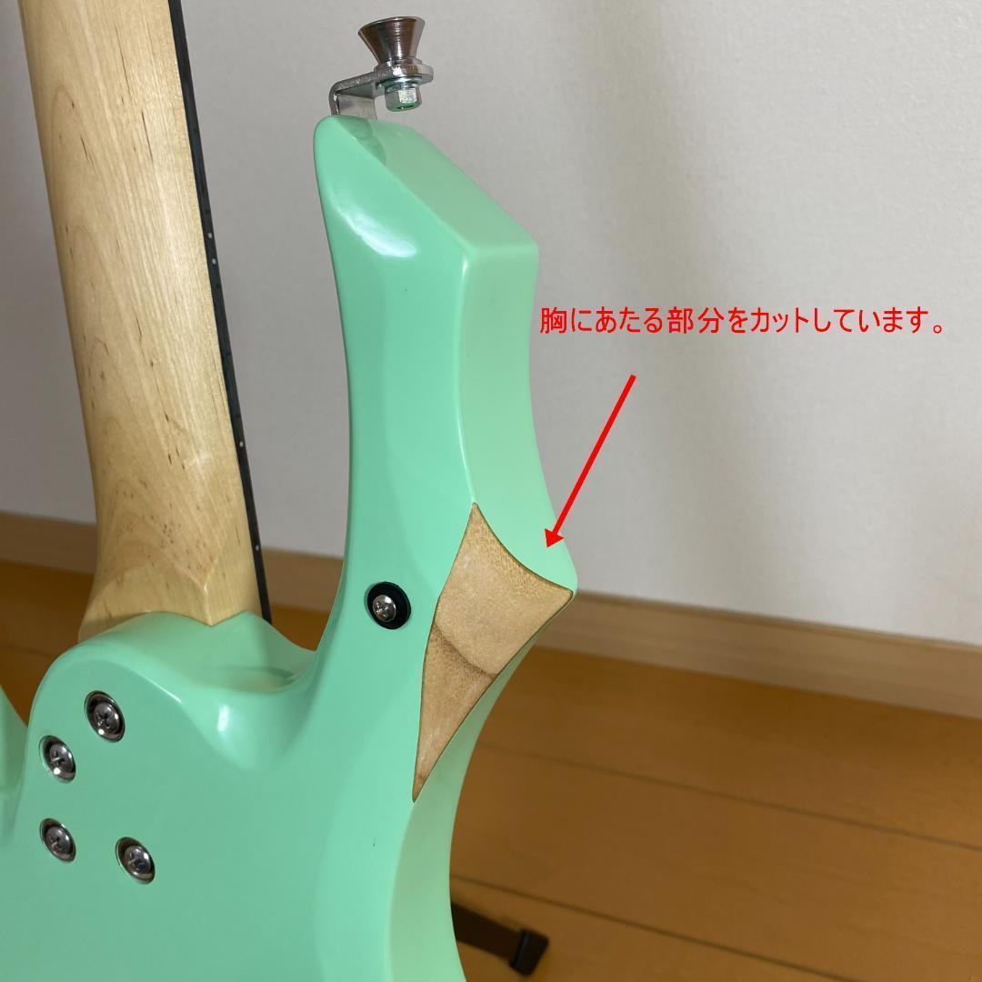 変形タイプ　エレキギター 　サーフグリーン　シンクロナイズドトレモロ