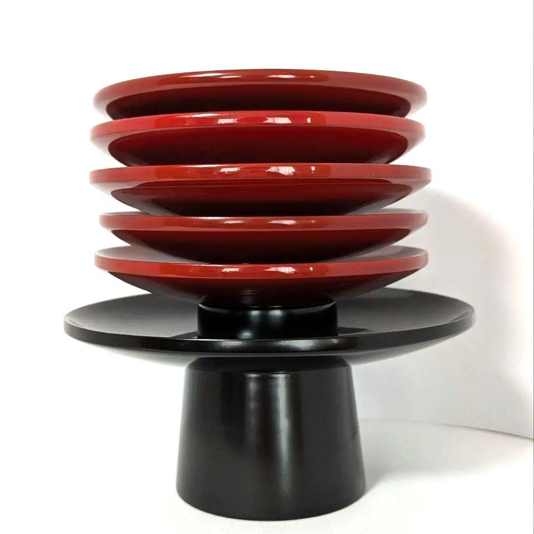 朱引盃10客　黒盃台2台　引盃セット　茶道具　懐石