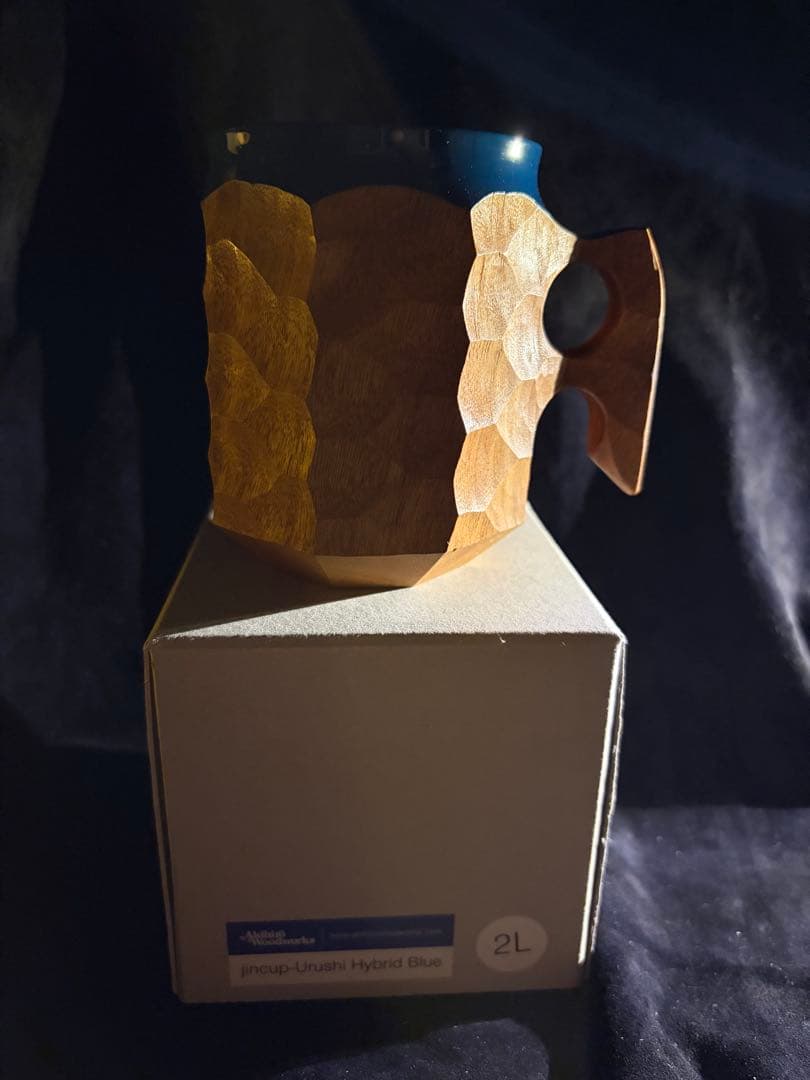 バーベキュー・調理用品 Akihiro Woodworks JINCUP Urushi BLUE 2L