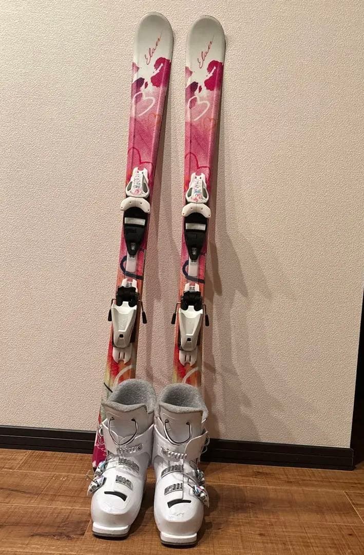 キッズ用　ELANスキー板 ROSSIGNOLブーツ3点セット
