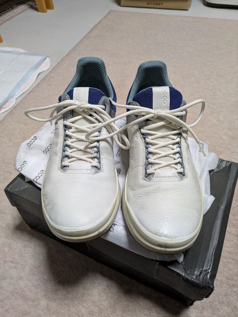 ECCO CORE レザーゴルフシューズ スパイクレス EU42