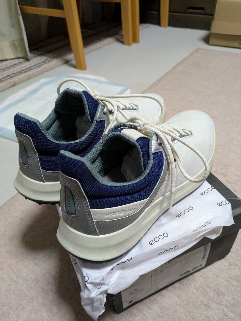 ECCO CORE レザーゴルフシューズ スパイクレス EU42