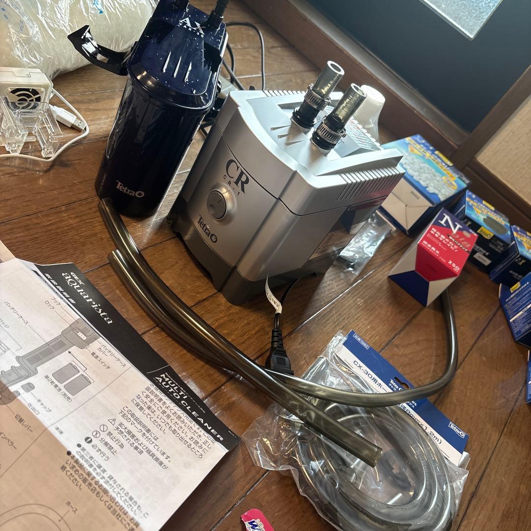 Tetraテトラクールタワーパワーフィルター ポンプホースまとめ売り水槽クーラー