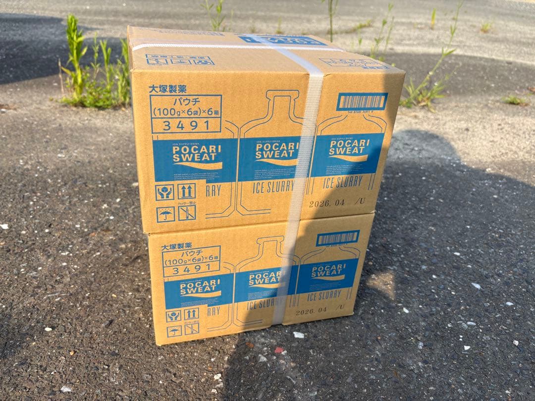 【まとめ買い】アイススラリー　ポカリスエット　2ケース