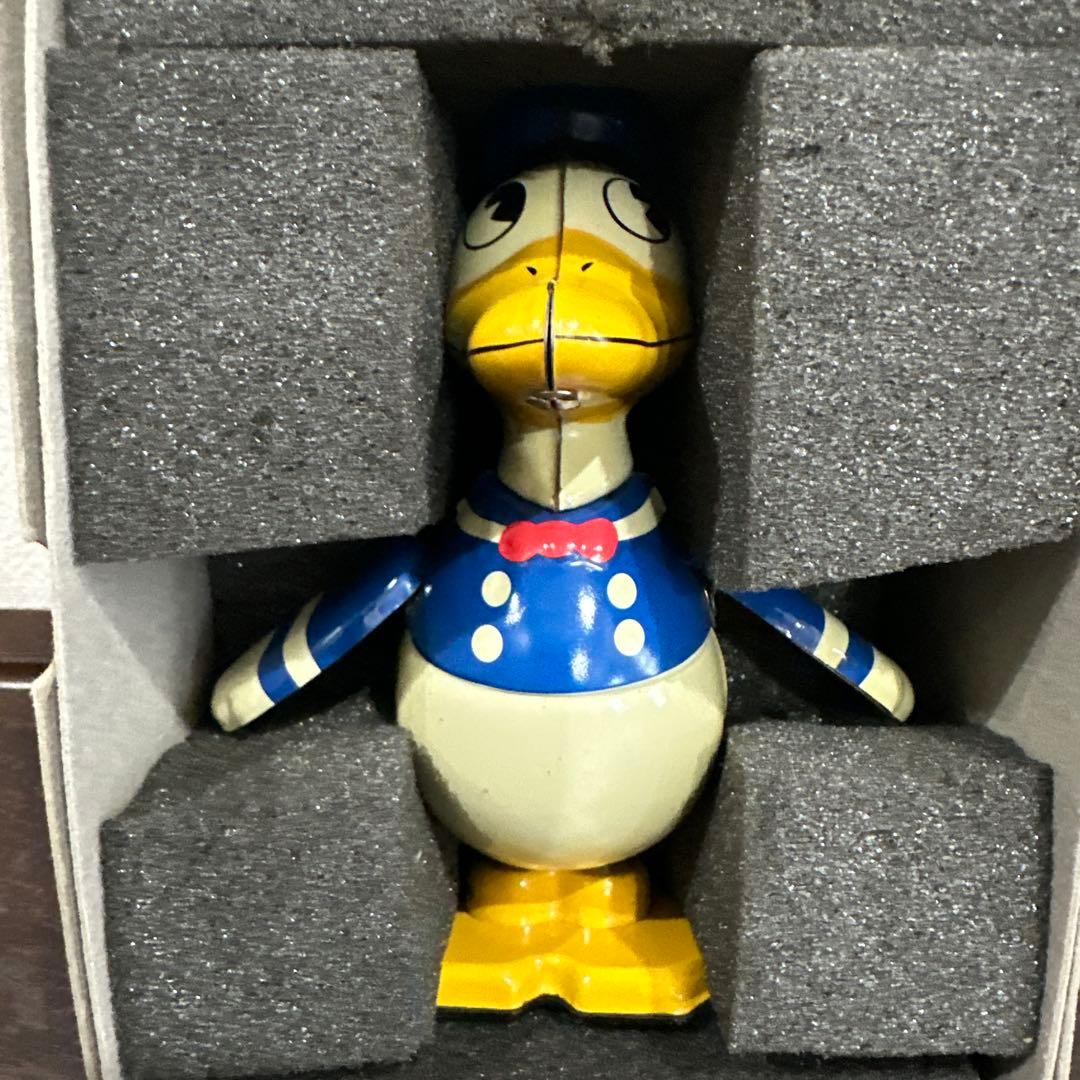 ディズニーヤングエポック社　レトロ　トーイ　コレクション　ドナルドブリキゼンマイ