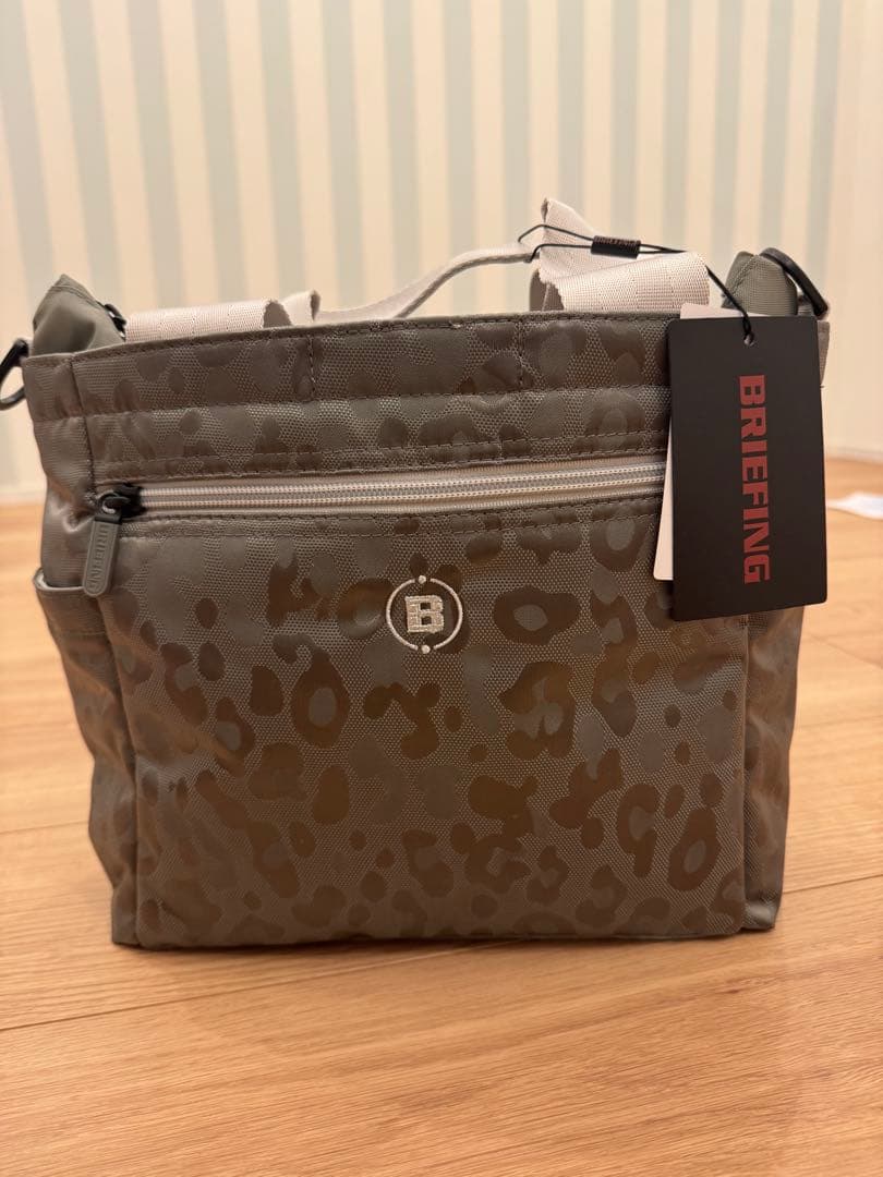 新品未使用BRIEFING 2WAY CART TOTE LEOPARD JQ