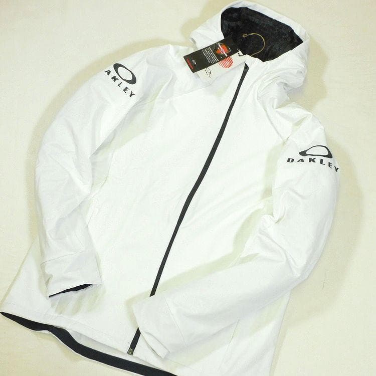 Yanagi 新品 オークリー フーディージップジャケット XL 白 撥水