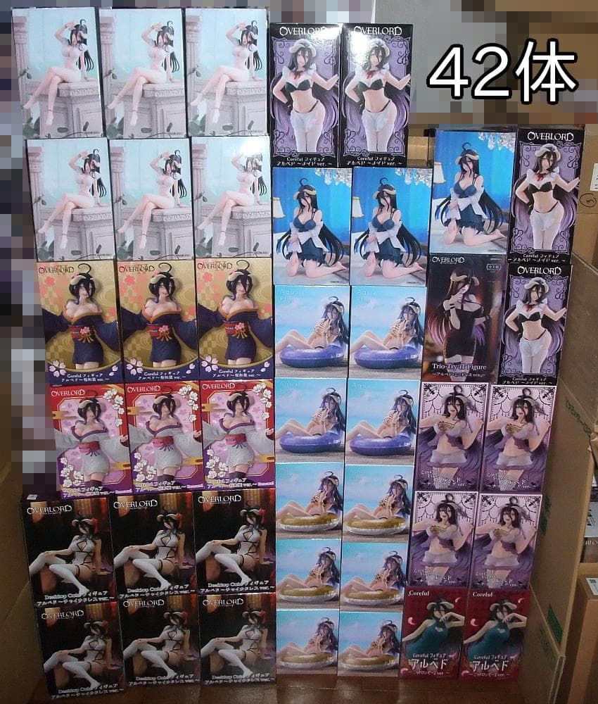 オーバーロード アルベドプライズ 美少女フィギュア42体セット まとめ売り