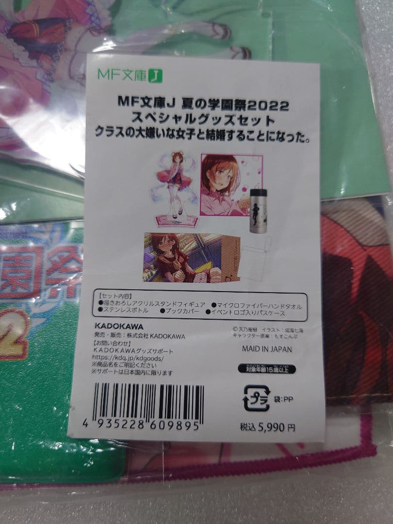 クラスの大嫌いな女子と結婚することになった。 セット 桜森朱音 夏の学園祭